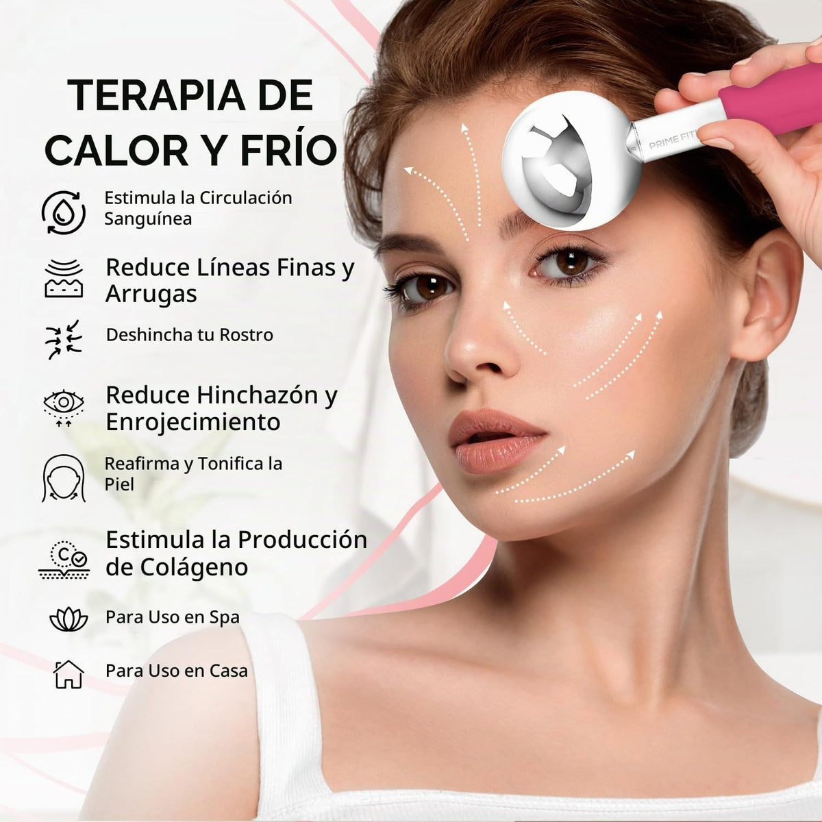 Globos de hielo para tratamientos faciales | Rodillo de enfriamient...
