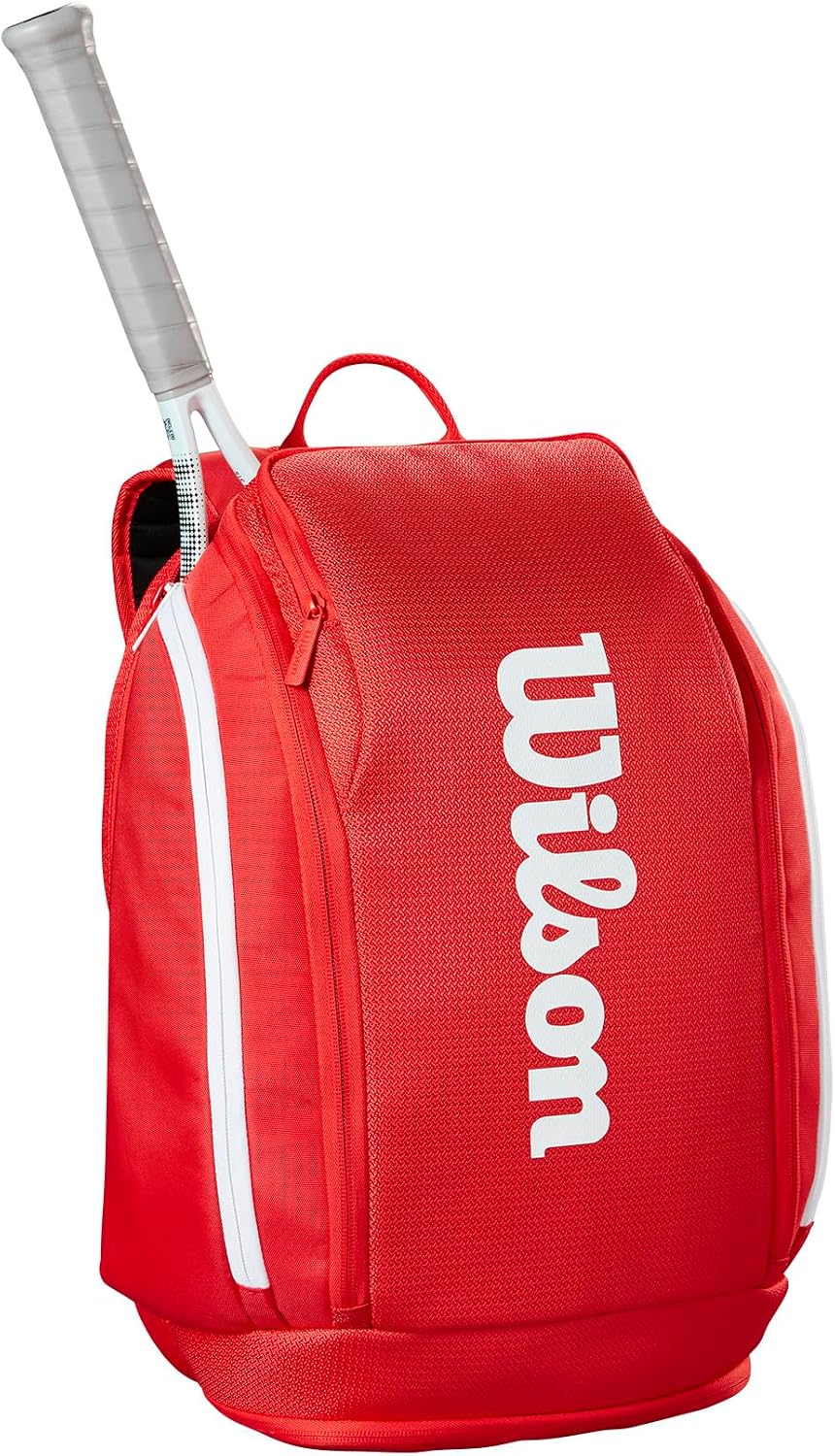 Wilson 2025 Super Tour - Bolsas para raquetas de tenis rojas - Rojo...