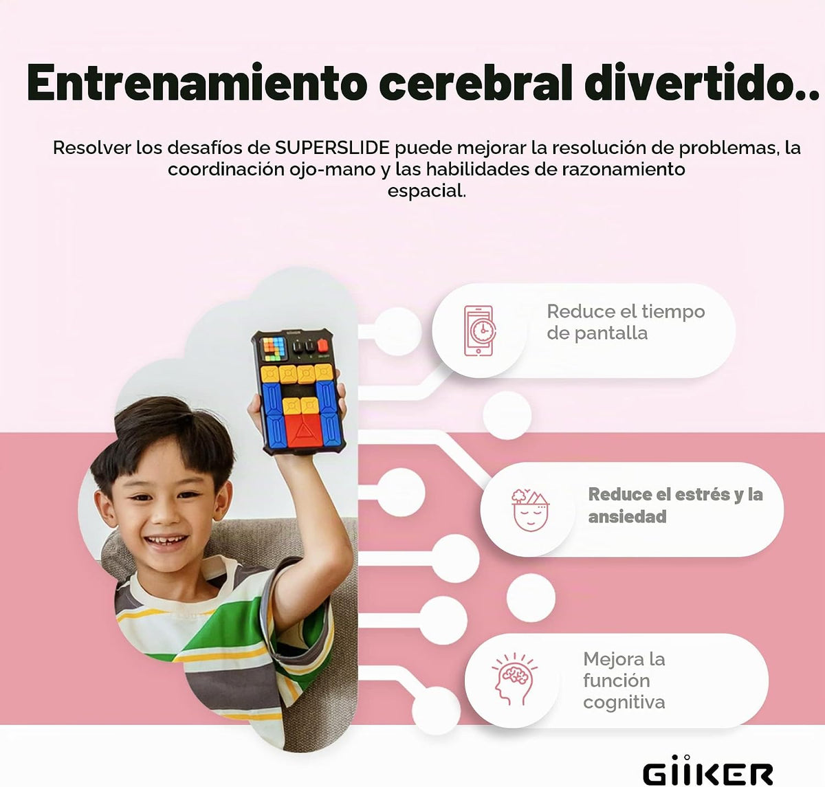 GiiKER Super Slide Puzzle Games, Rompecabezas Original de más de 50...