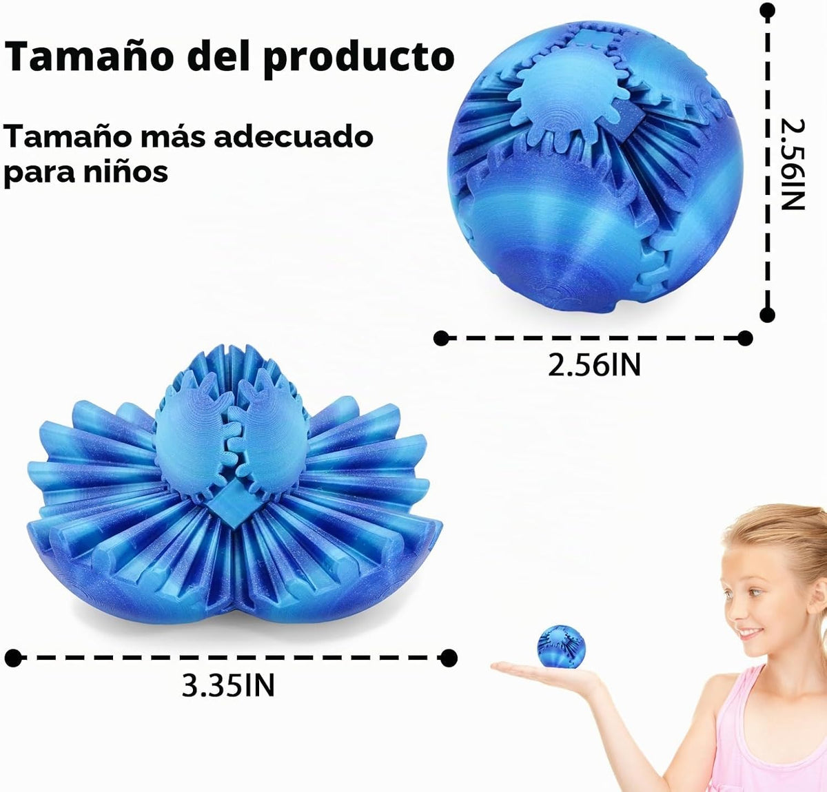 Cubo Juguete Fidget Bola de Engranajes Impreso en 3D, Juguetes Fidg...