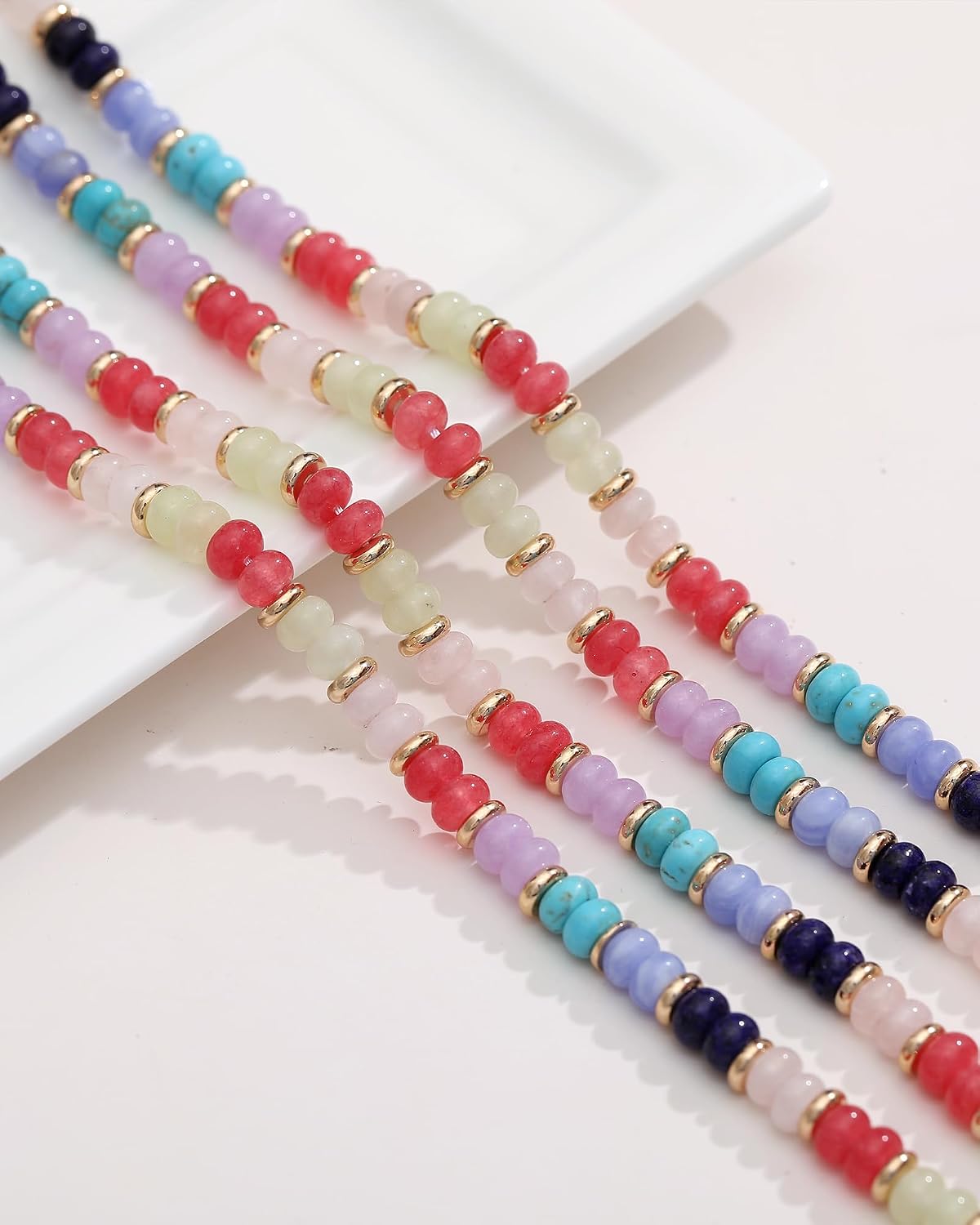 MJartoria Collares con iniciales en capas para mujer, modernos, col...