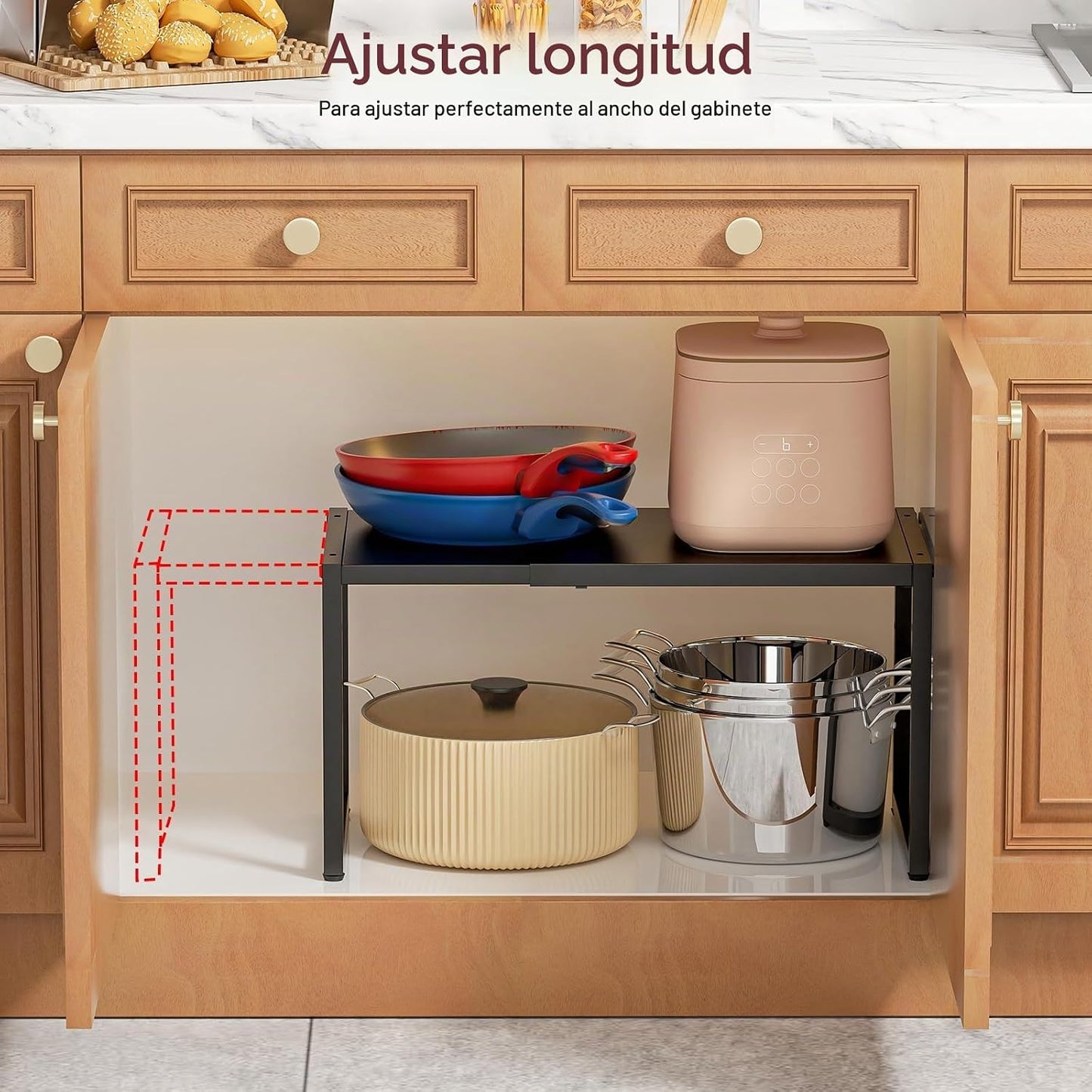 Estantes de Almacenamiento de Cocina Expandibles, Unidades de Estan...