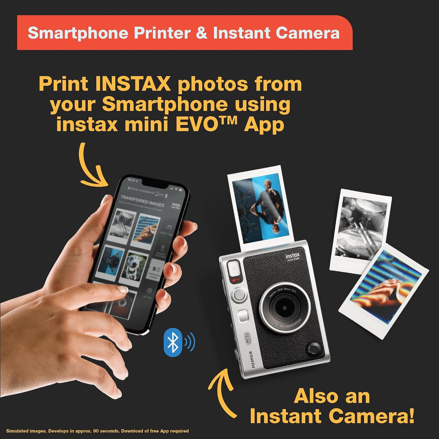 Fujifilm Instax Mini EVO - Cámara instantánea