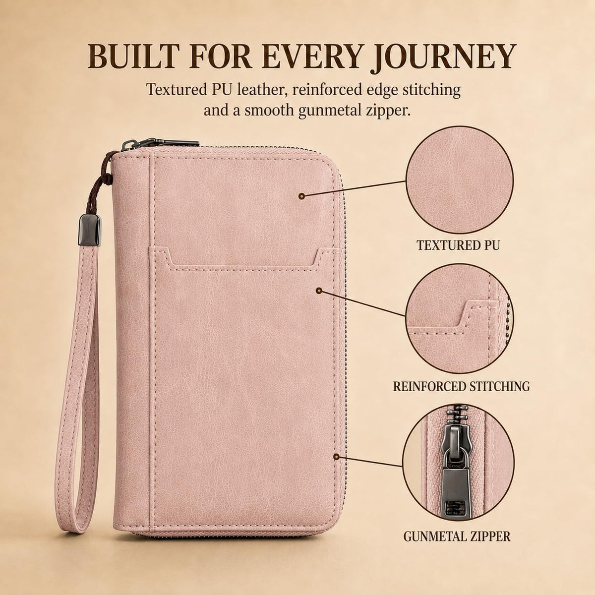 Soporte para pasaporte familiar para viajes, cartera de pasaporte c...