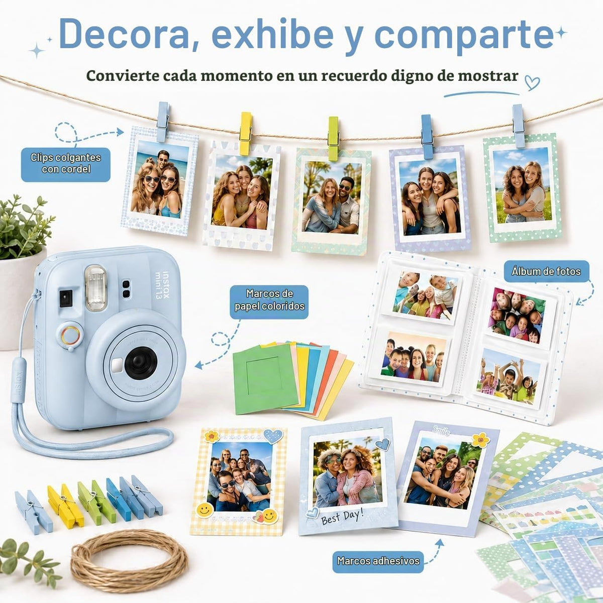 Paquete de cámara de película instantánea FUJIFILM instax Mini 13 (...