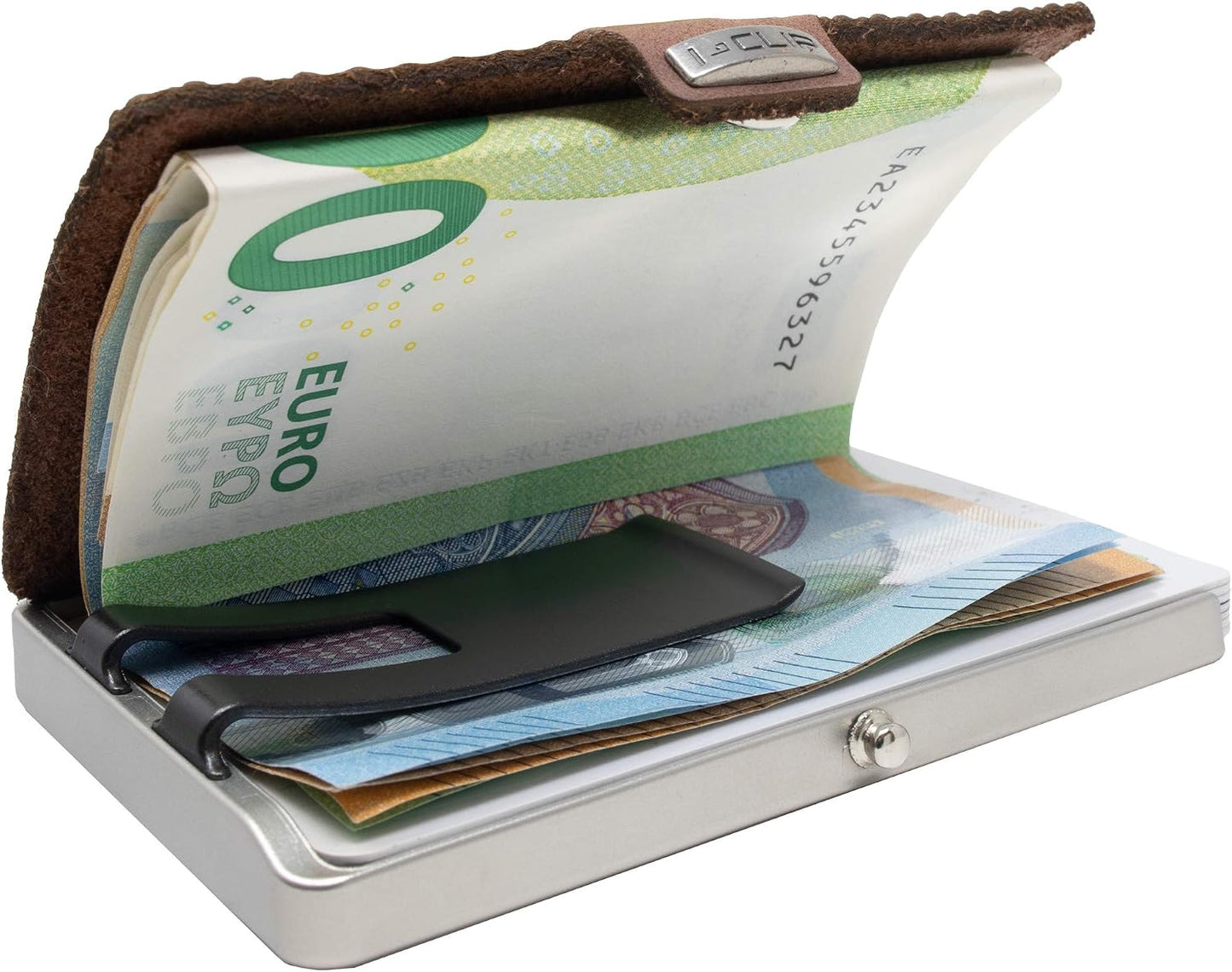 I-CLIP Acero inoxidable con clip intercambiable - Cartera delgada -...