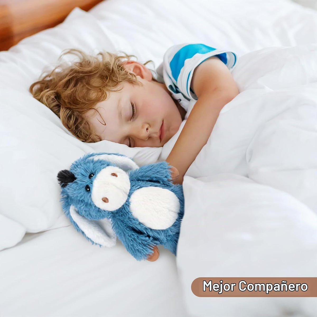 SuzziPals Almohadilla térmica de peluche de burro, apta para microo...