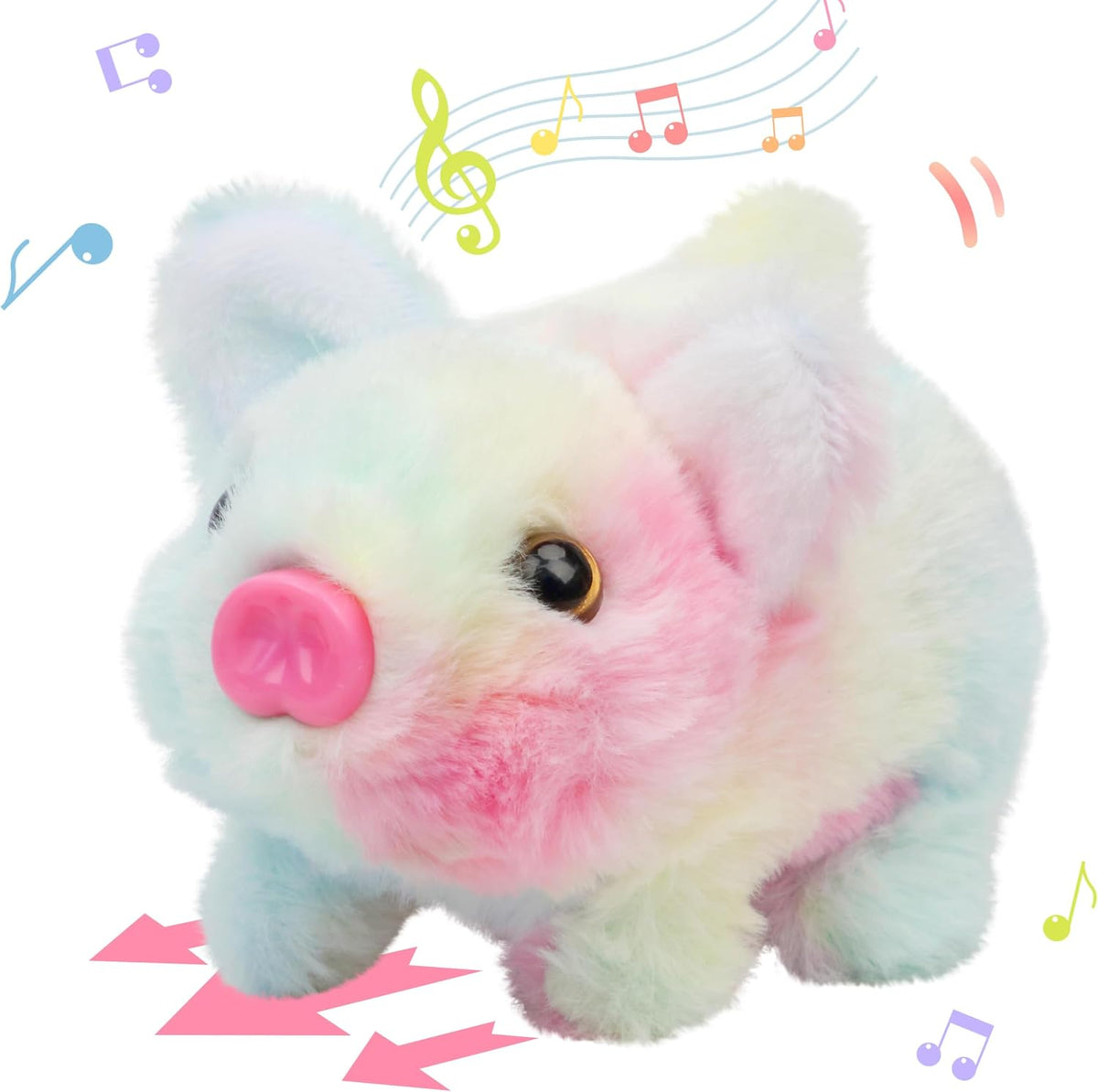 Hopearl - Cerdito caminante interactivo, cerdito electrónico de pel...