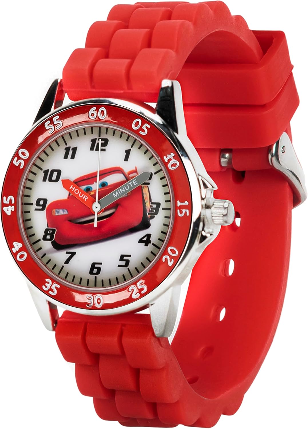 Disney Reloj para enseñar la hora a niños CZ1009 Cars Rayo McQueen...