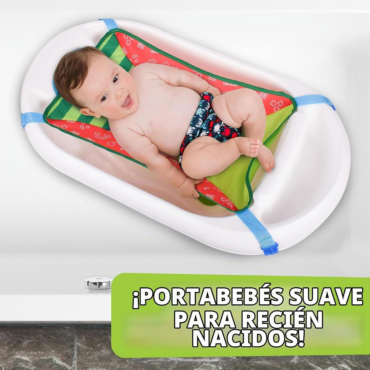 Bañera para bebé de 3 etapas CoComelon | Eslinga infantil extraíble...