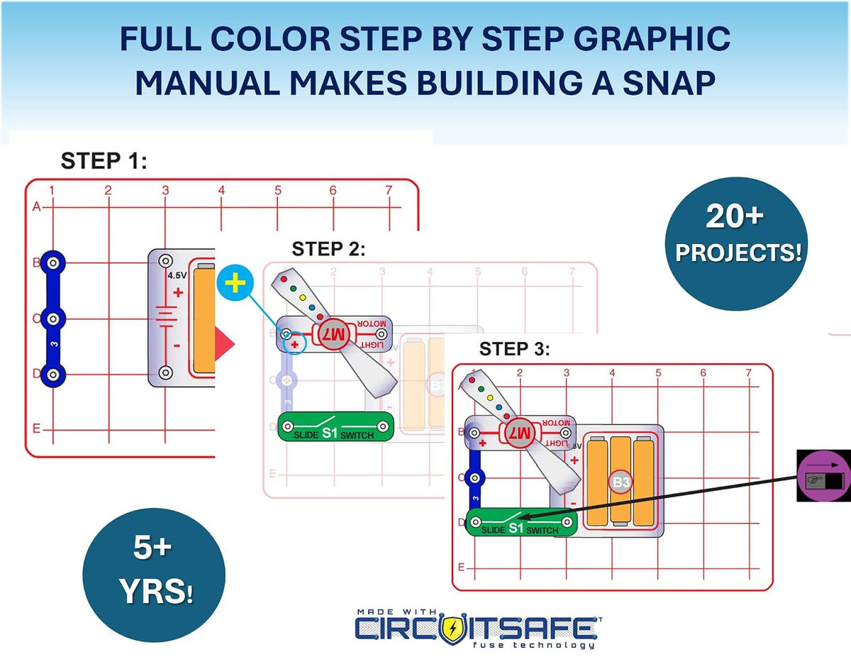 Set electrónico Discovery de Snap Circuits Beginner | El juego de e...