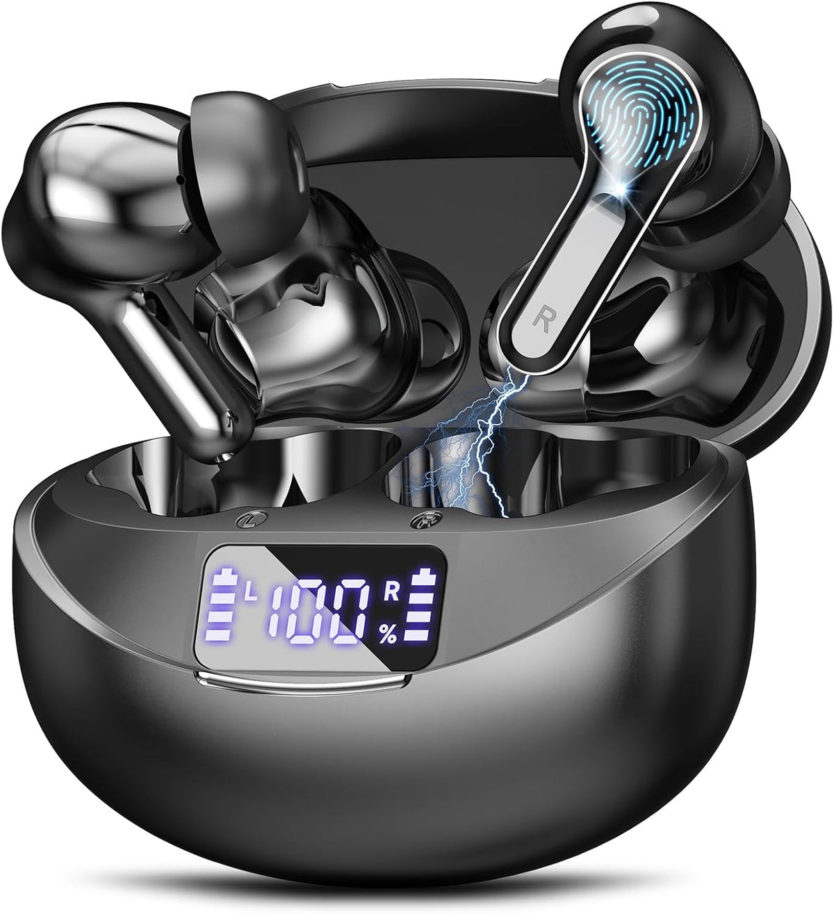 Fhumsh Auriculares inalámbricos Bluetooth 5.4, auriculares con canc...