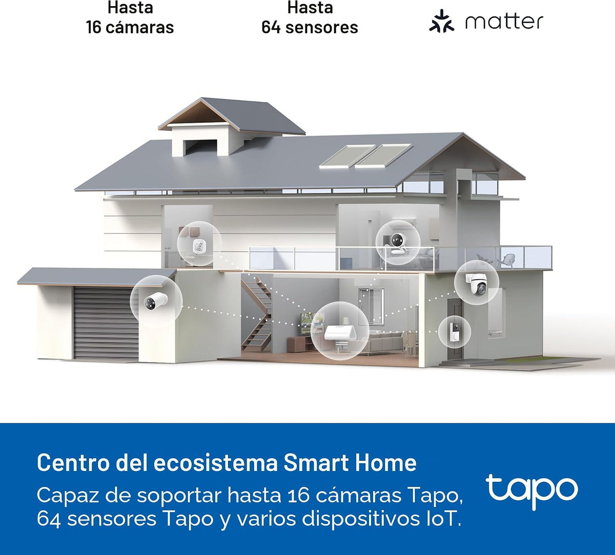 Tapo - Cámara de seguridad 4K para exteriores Pan\/Tilt C660 KIT +...