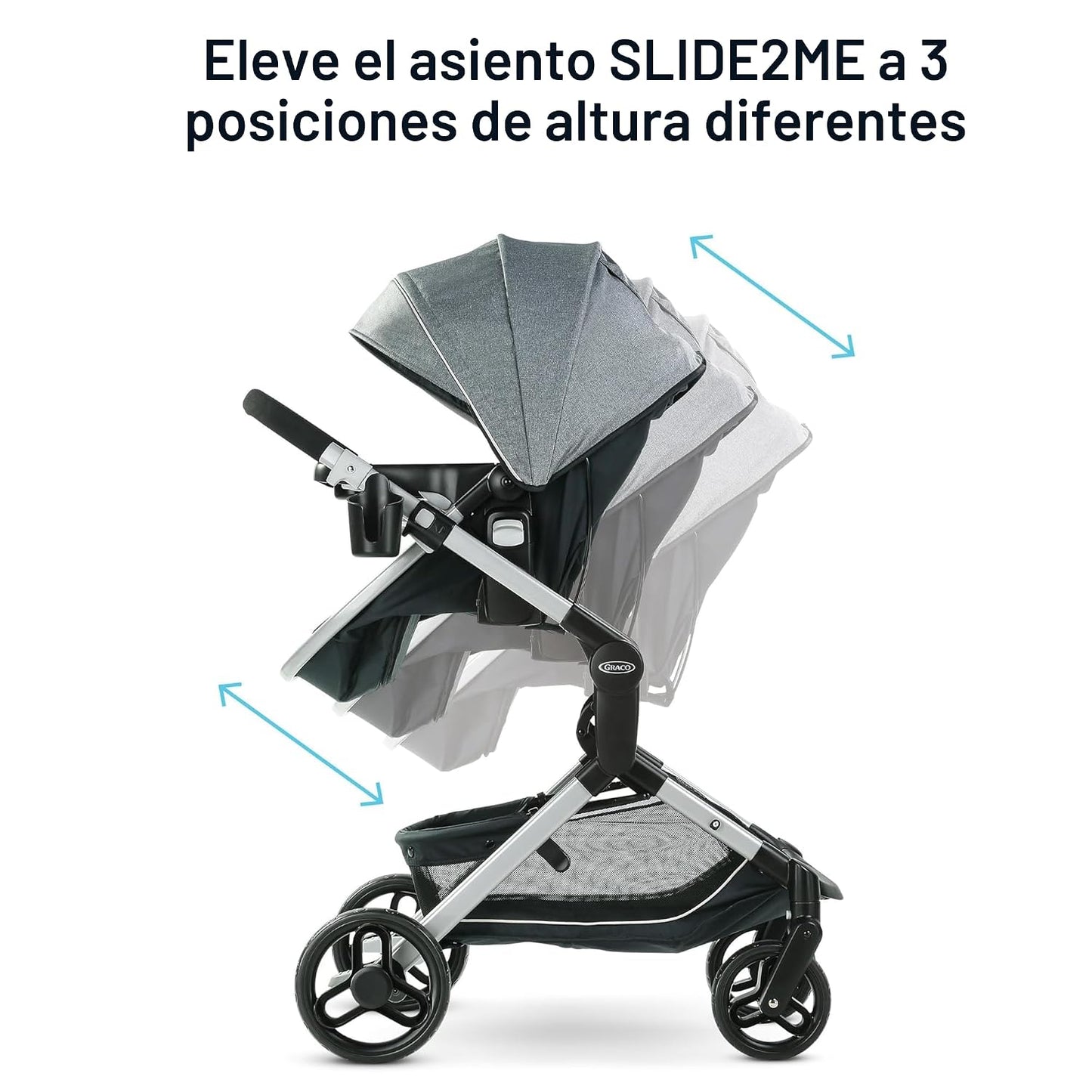 Sistema de viaje Graco Modes Nest, Combo modular de cochecito y sil...
