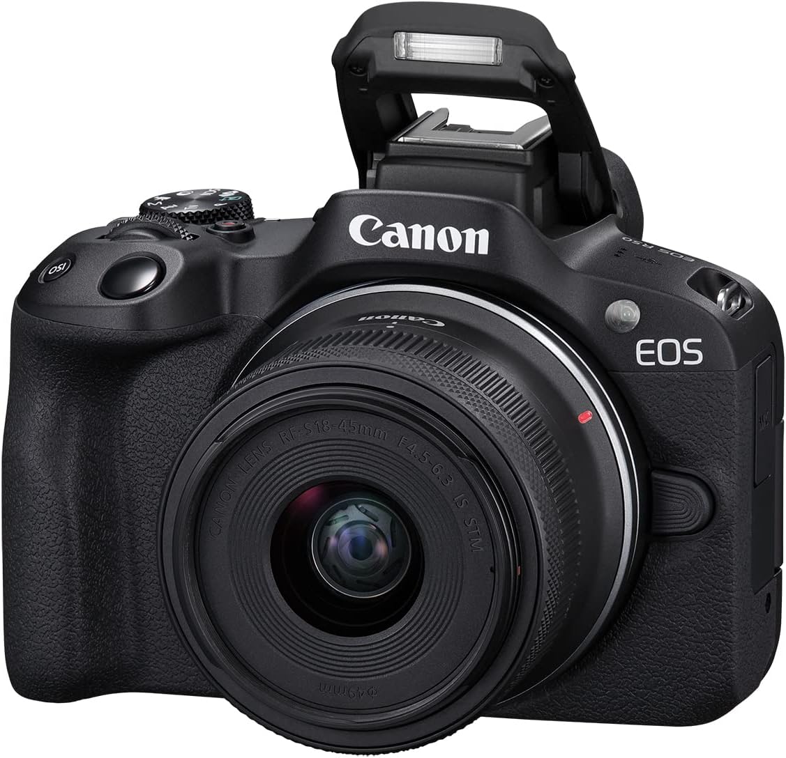 Cámara Canon EOS R50 sin espejo con lentes RF-S18-45mm F4.5-6.3 is...