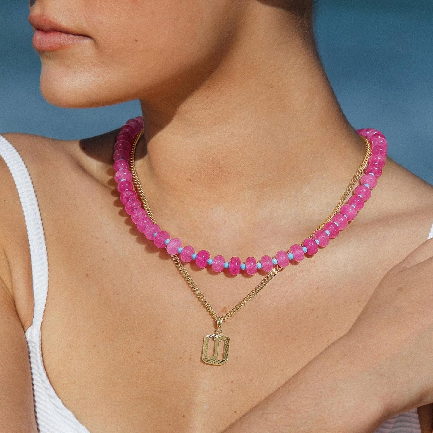 KELORIS PATH Collares de piedras preciosas con cuentas para mujer,...