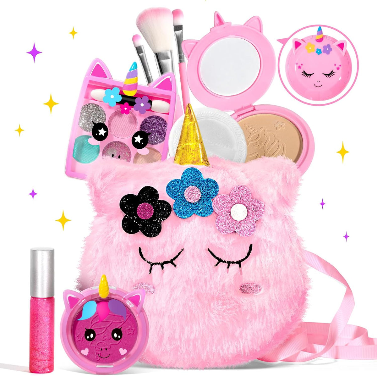 ULOVEME Kit de Maquillaje Real para Niñas - Real, No Tóxico, Lavabl...
