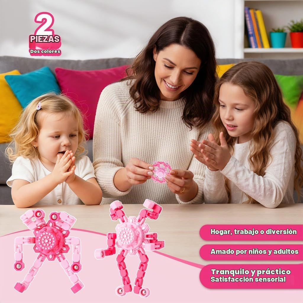 Gokeey Fidget Spinners para niños de 8-12 años y adultos, juguetes...
