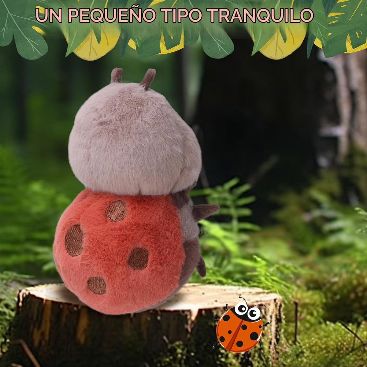 RHHSSE Peluche de Mariquita Sonriente Regordeta, Peluche Suave de M...