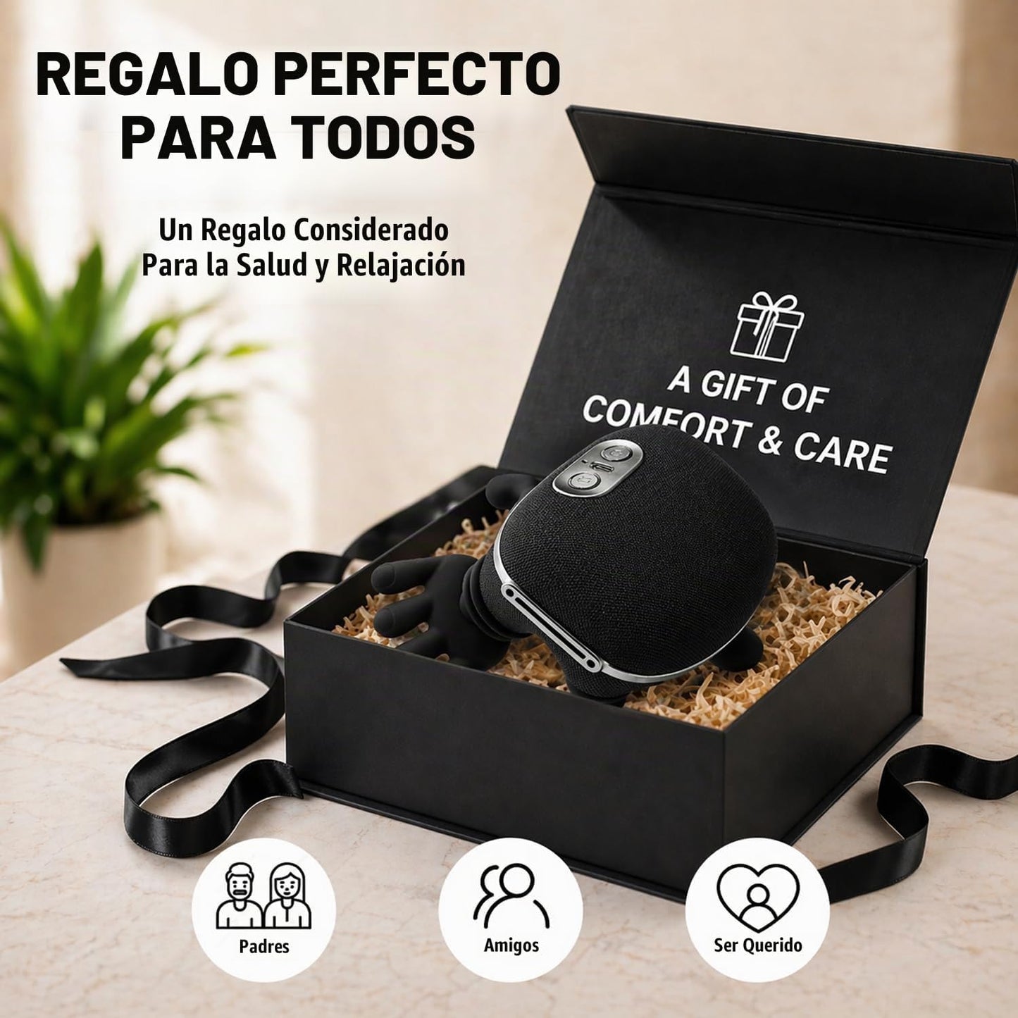 BeFit24 Masajeador de cuello de tejido profundo con calor, 4D mejor...