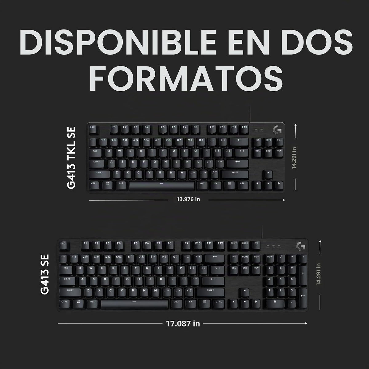 Logitech G Teclado mecánico para juegos 413 TKL SE - Negro | Interr...