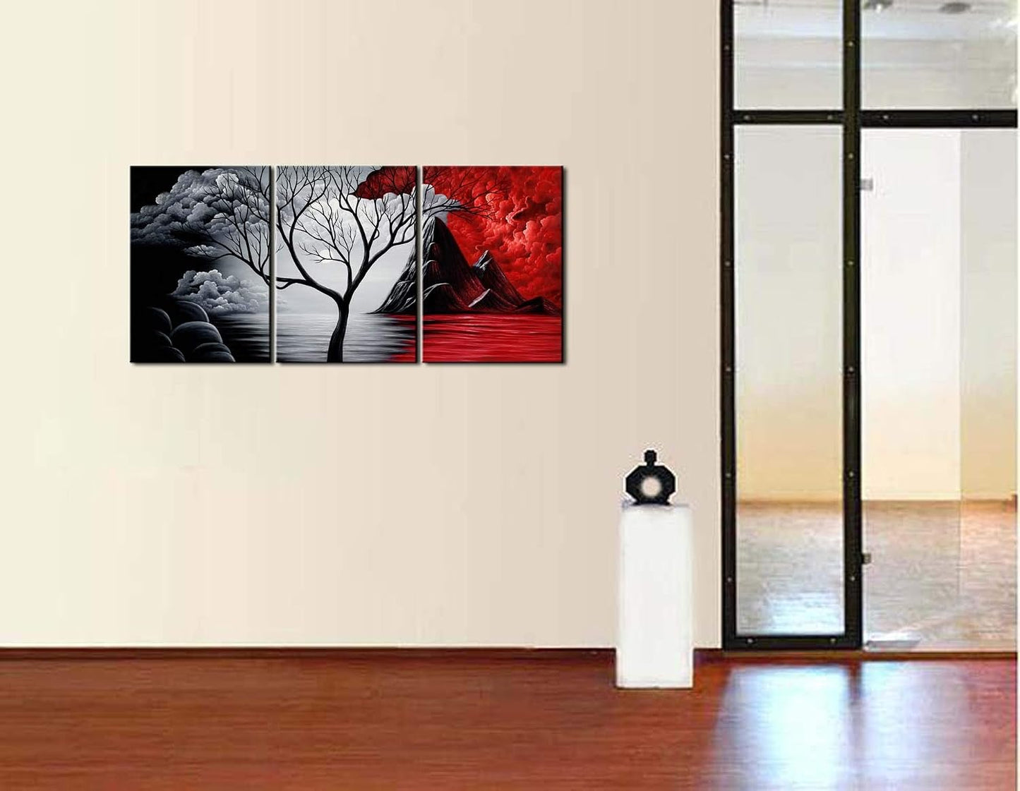 Wieco Art Extra Grande El Árbol de las Nubes Lienzo Giclée Moderno...