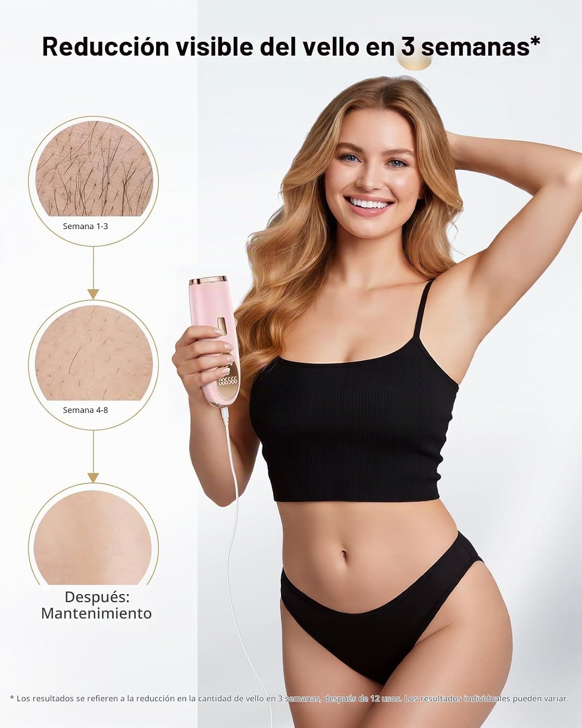 Depilación láser IPL para mujeres y hombres, dispositivo IPL sin do...