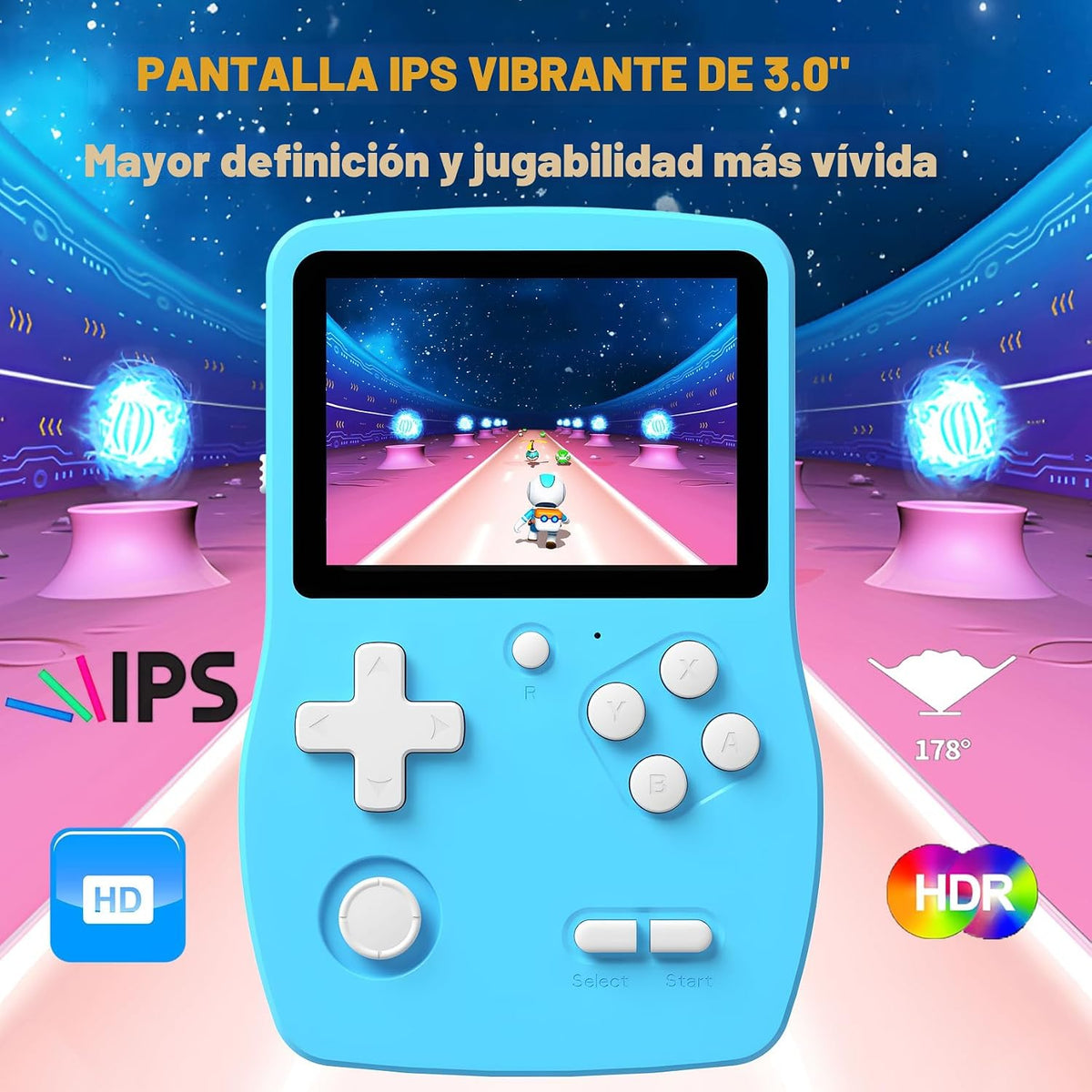 Juegos de mano de 32 bits para niños precargados 139 videojuegos, r...