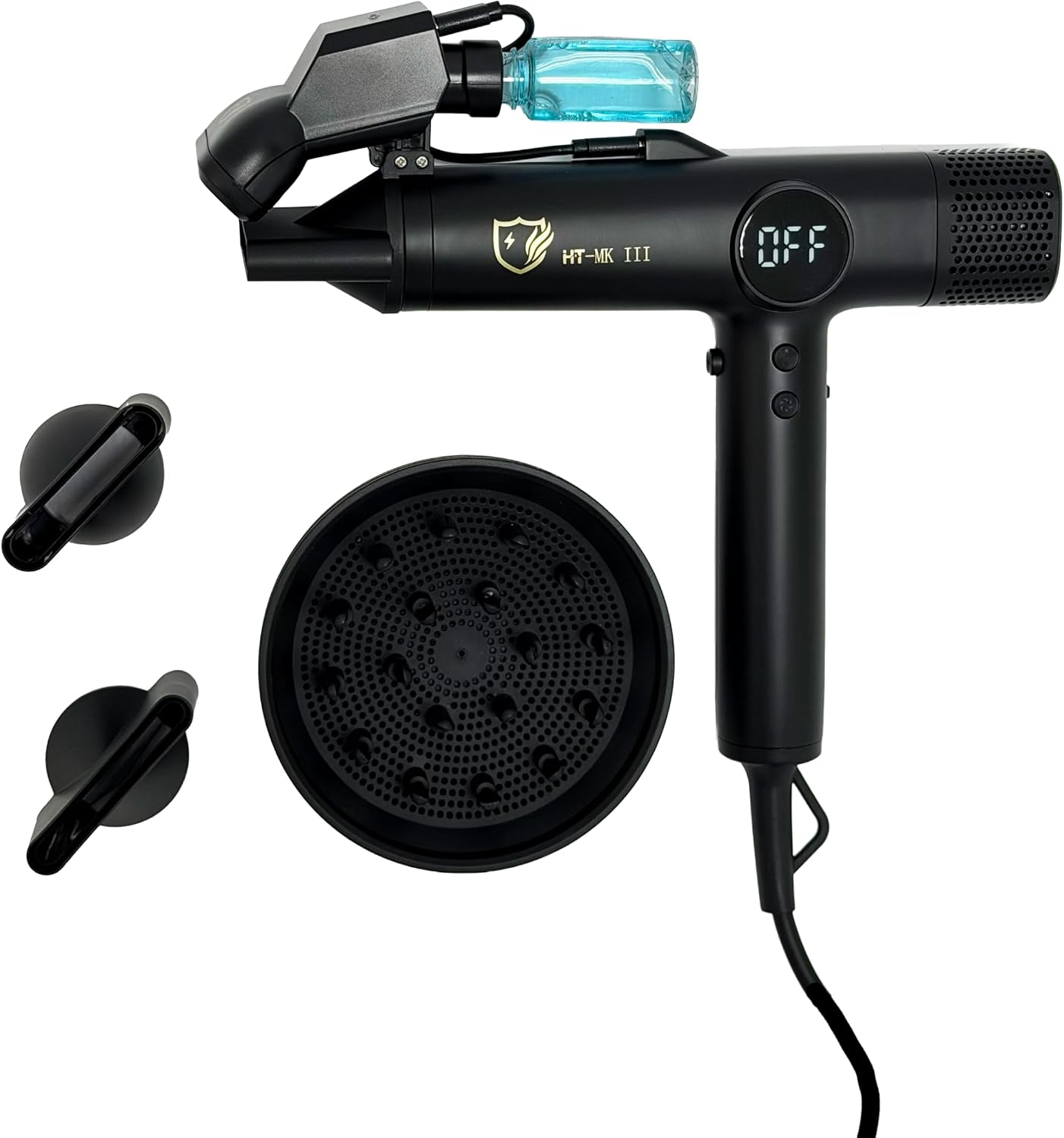 Hydra Turbo Mark 3 (negro mate) secador de pelo iónico profesional,...