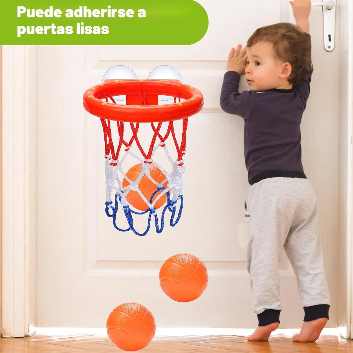 KSABVAIA Juguetes de baño, aro de baloncesto para bañera para niños...