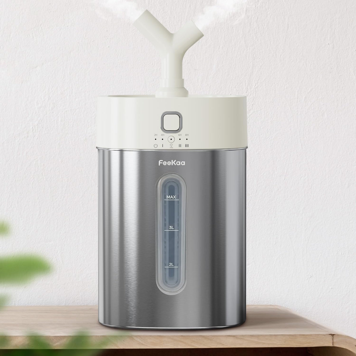 Feekaa Humidificador de Acero Inoxidable, Humidificador de Niebla F...
