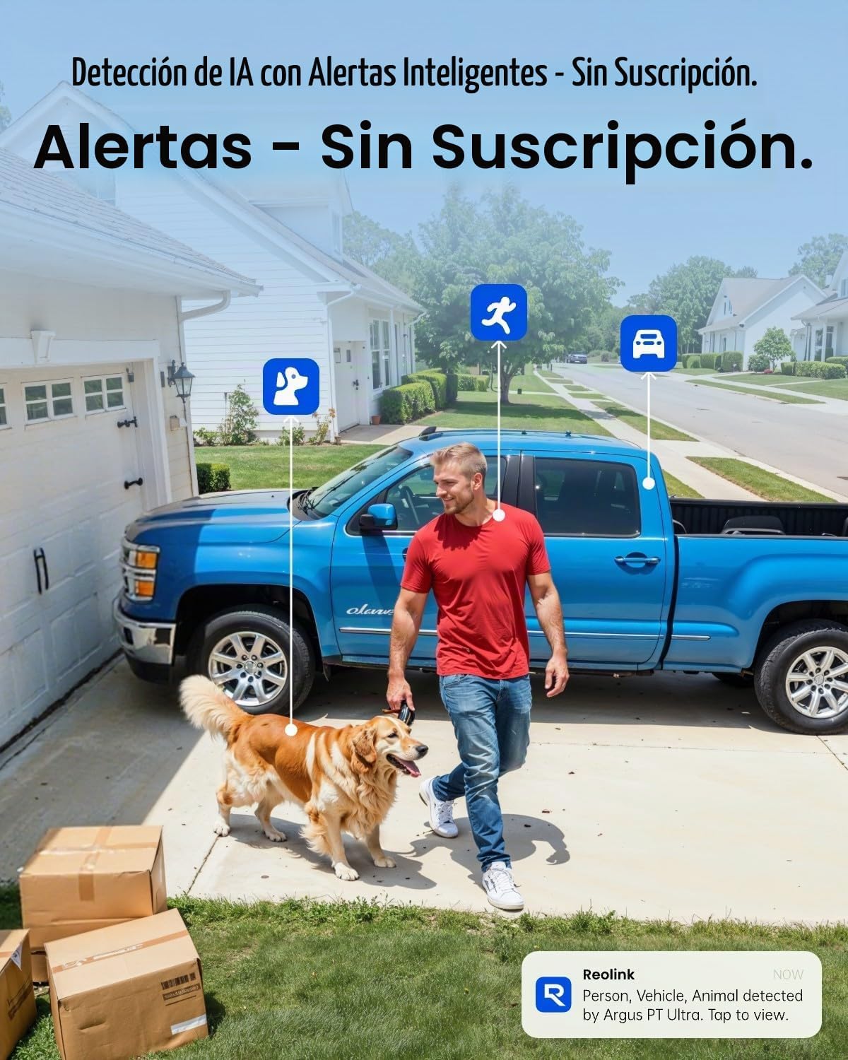 REOLINK Argus PT Ultra First 4K Cámaras de seguridad solar inalámbr...