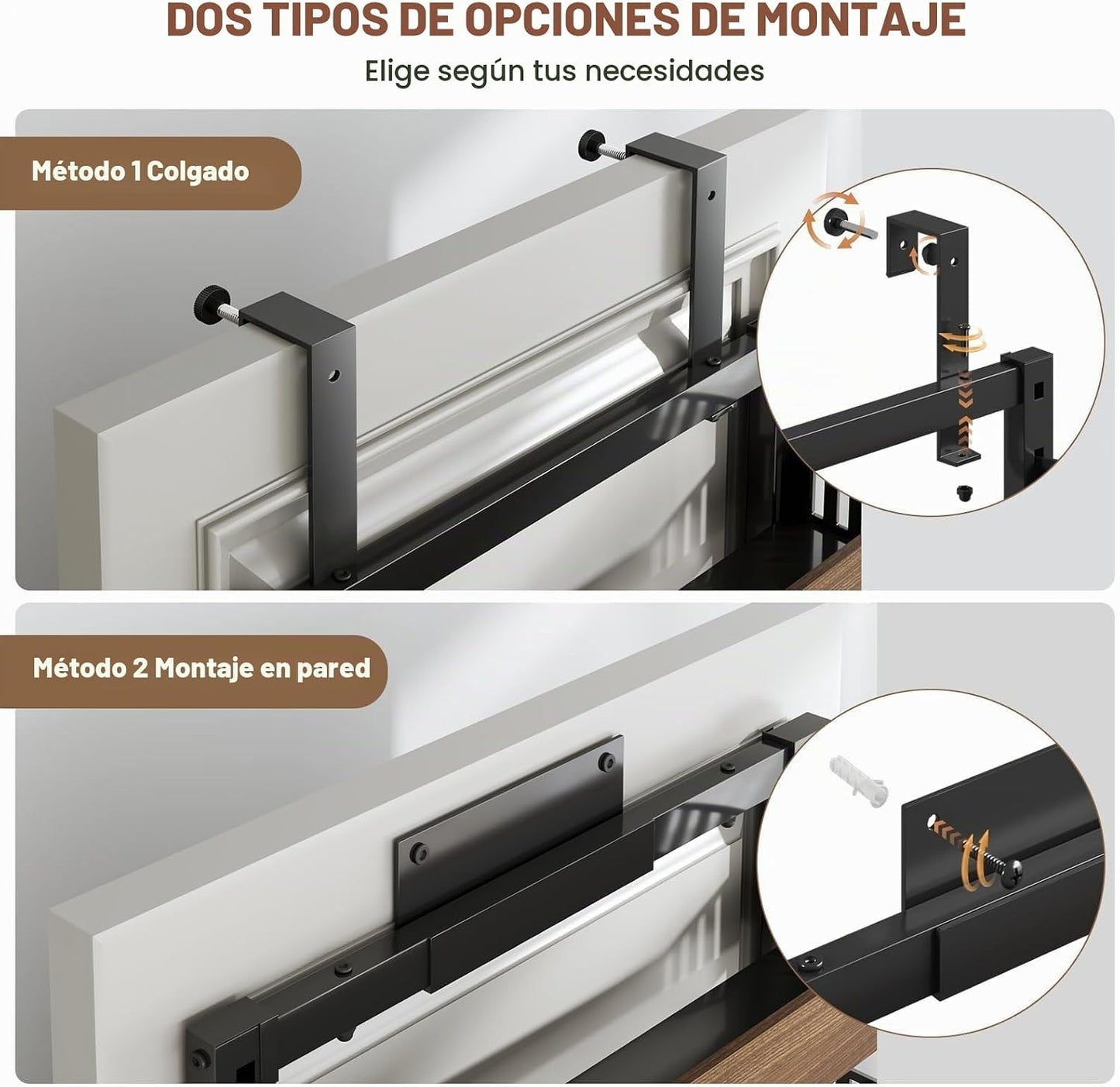 DAOTENGQL Organizador de despensa de 8 niveles sobre la puerta con...