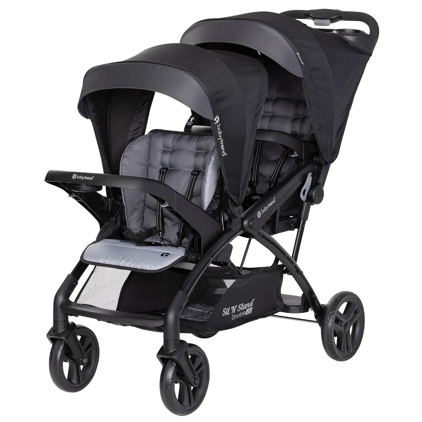 Carriola doble Baby Trend con 2 asientos de coche para bebés EZ-Lif...