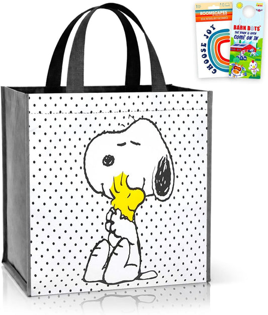 Snoopy - Juego de bolsas de mano, paquete con bolsa de mano Peanuts...