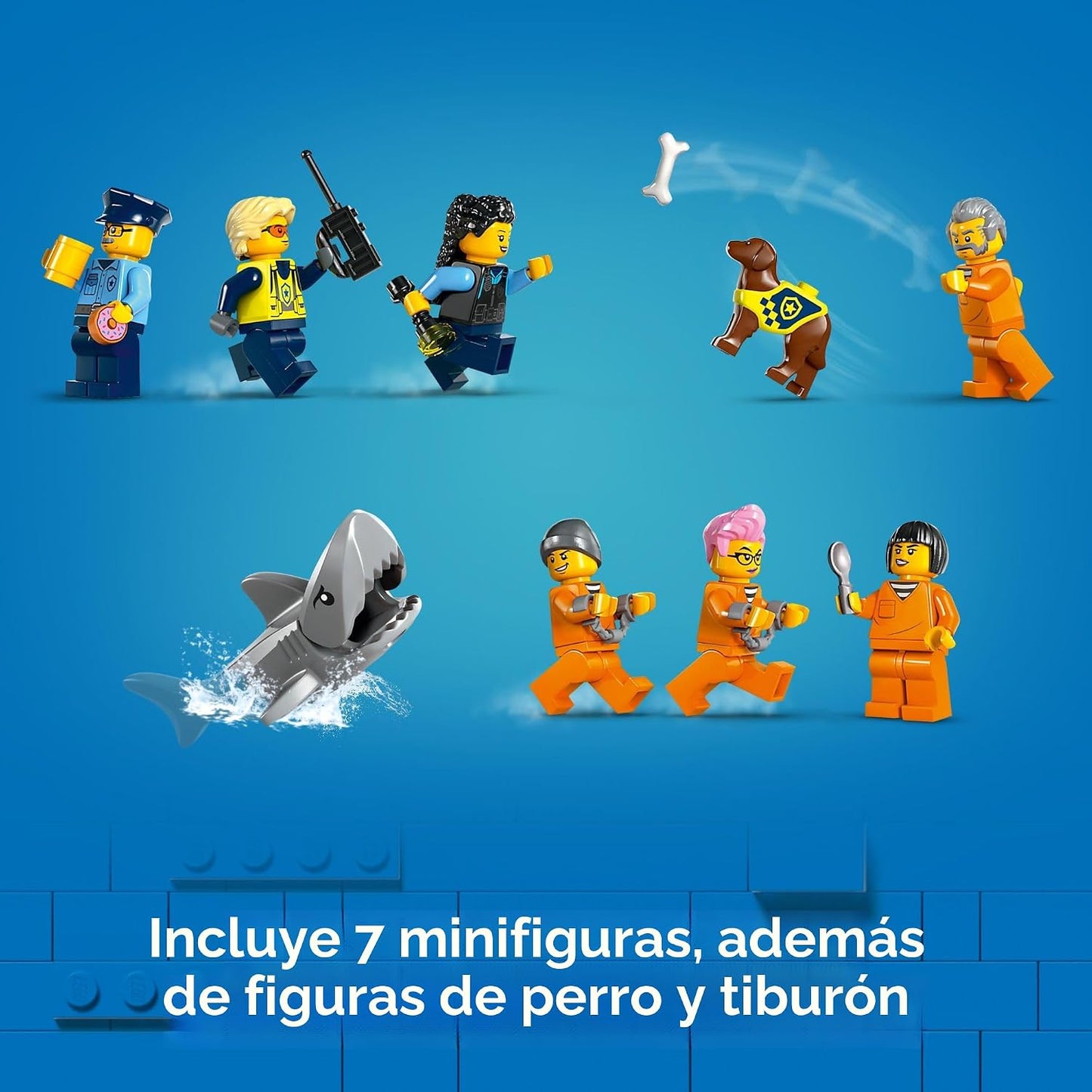 Set de Construcción Lego City Isla Prisión de la Policía, Regalo de...