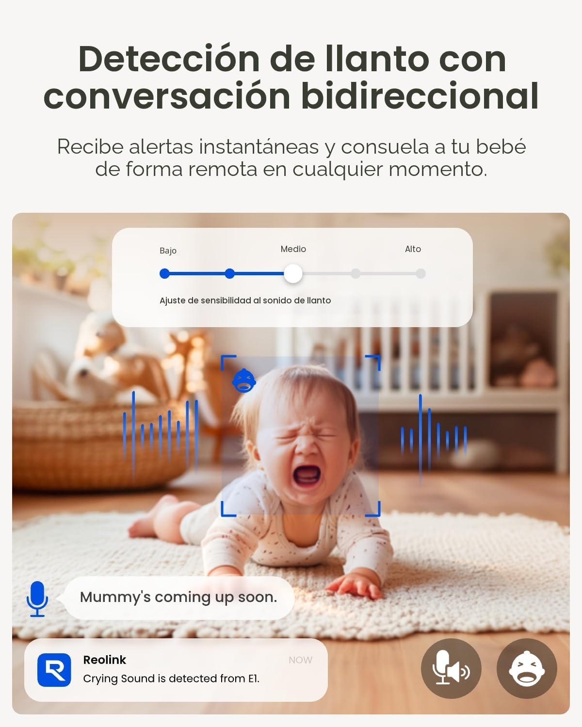 REOLINK Sistema de cámara de seguridad para el hogar, 3MP HD Plug-i...