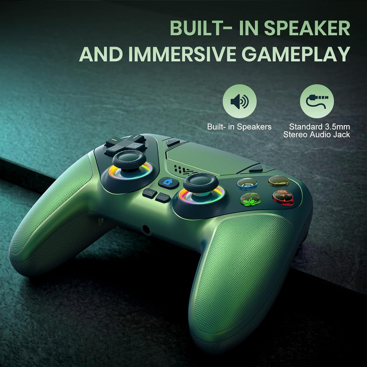 Controlador inalámbrico LED Gamrombo para PS5, compatible con PS5 P...