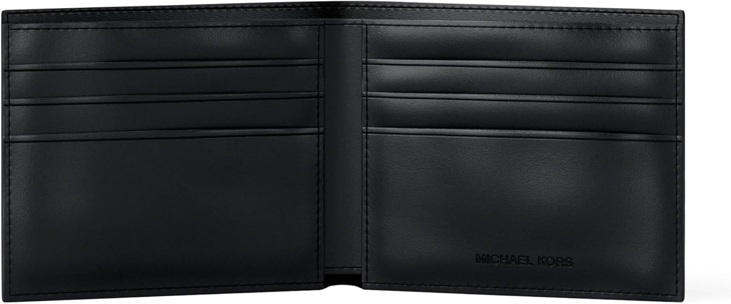 Michael Kors Cartera Billfold Mason para hombre, MK Signature\/Negr...