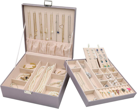 ProCase Caja de Joyas para Mujeres, Organizador de Joyas Grande de...