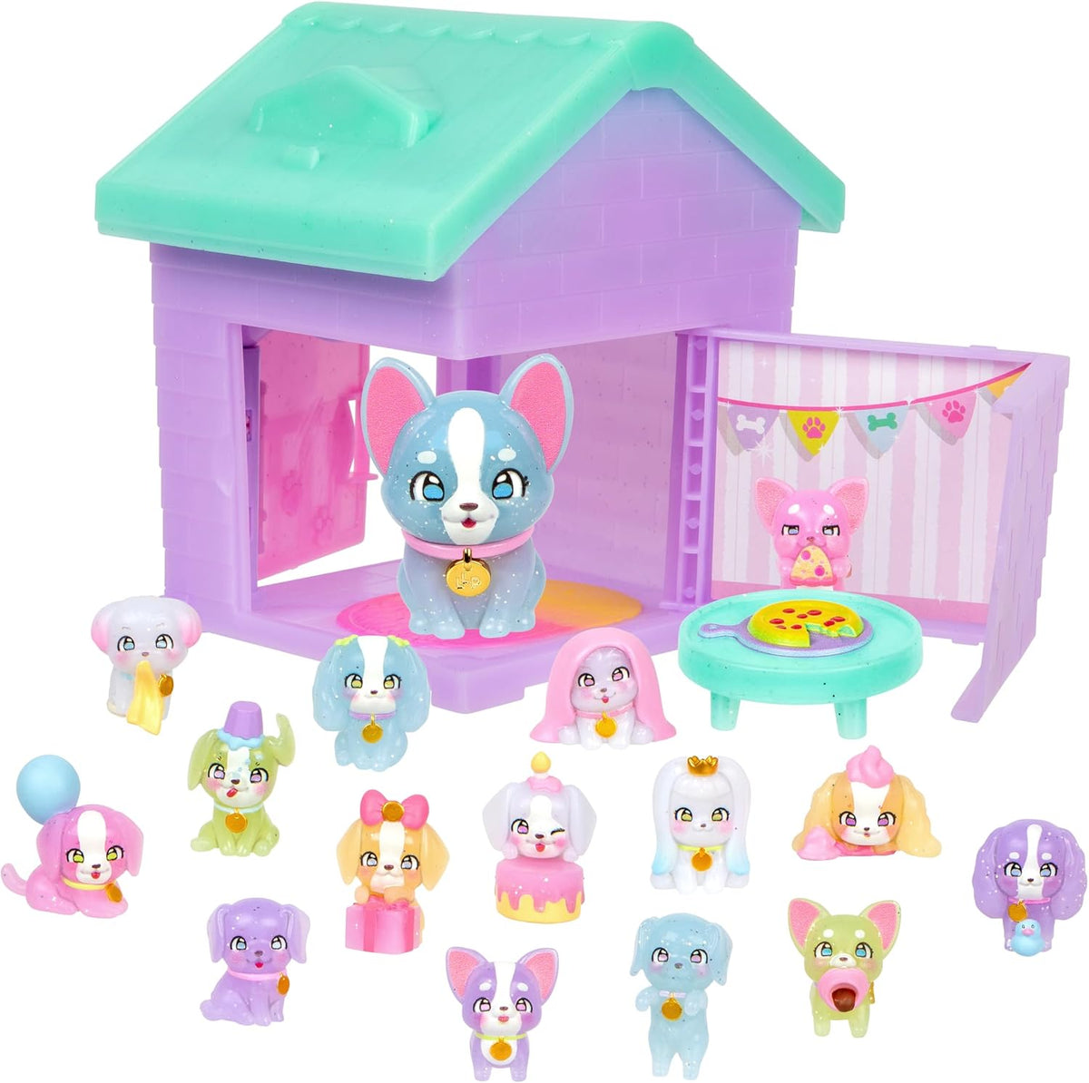 Little Live Pets - Juego de casa para cachorros, 15 mini cachorros...