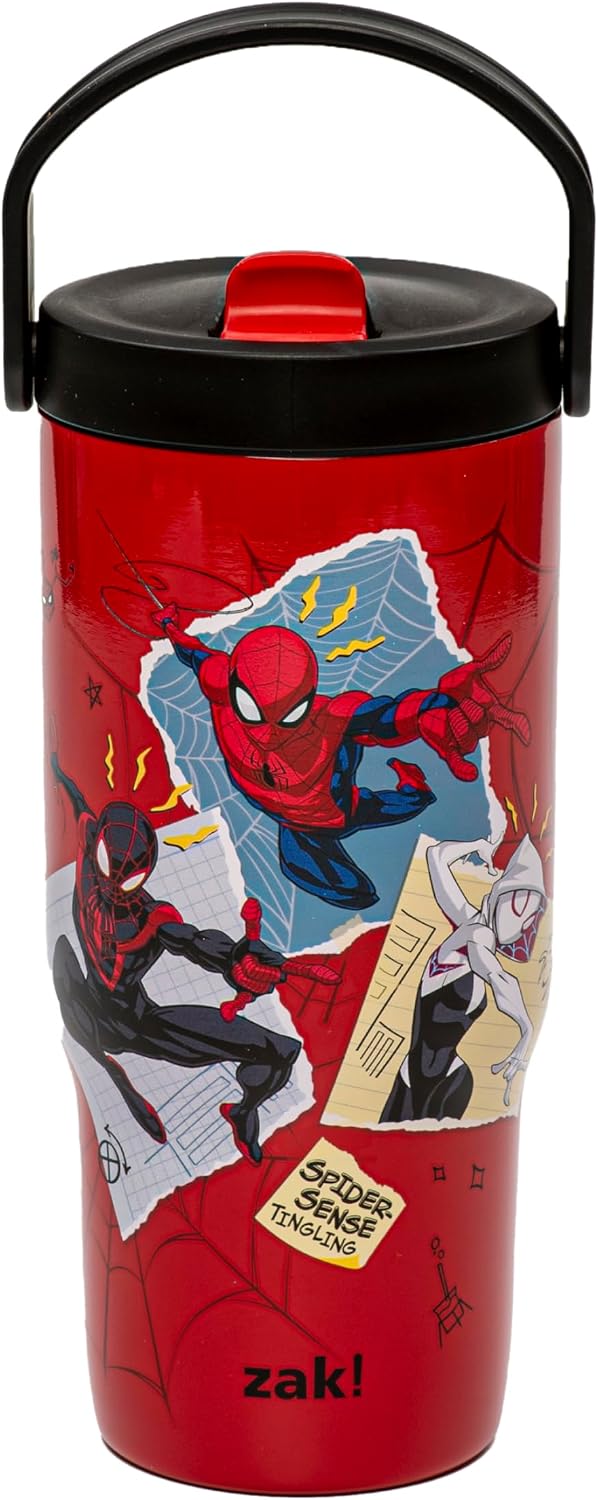 Zak Designs Marvel Siply Sutton - Vaso para la escuela o viajes, bo...