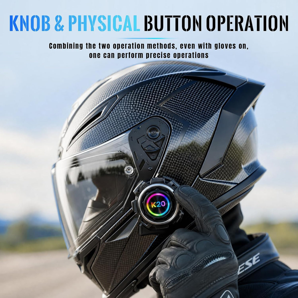 UouNeaCo Auriculares Bluetooth para casco de motocicleta, sistema d...
