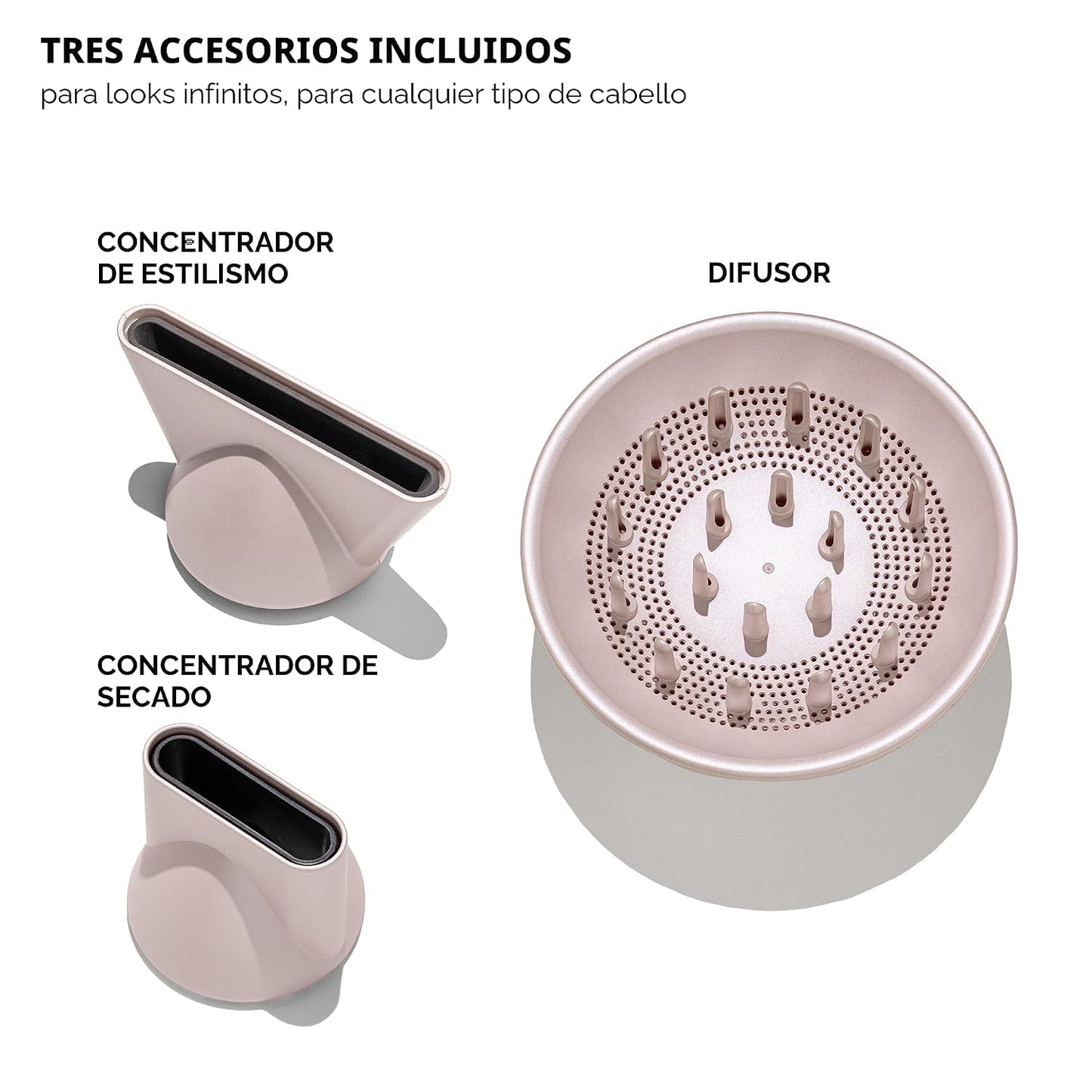 T3 LuxeDry Set de Secador de Pelo de Alto Rendimiento con Concentra...