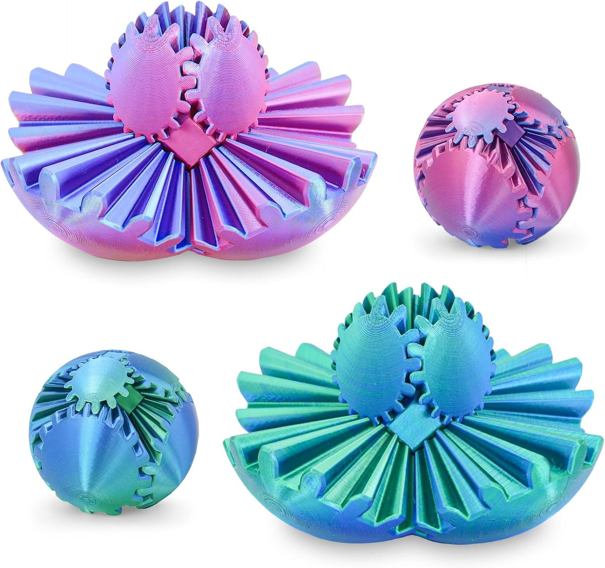Bola de engranaje 3D impresa cubo Fidget Toy Toy Sphere Fidget Toys...