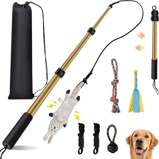 AmaCielo Poste de coqueteo para perros, juguetes interactivos de ti...