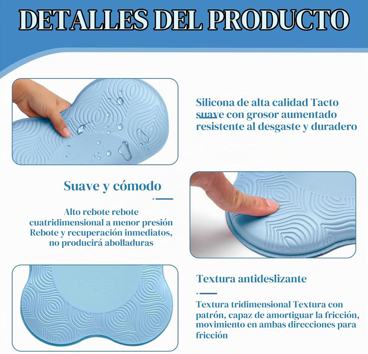 MBKHFLL Paquete de 2 Cojines de Yoga para Rodillas y Codos - Espuma...