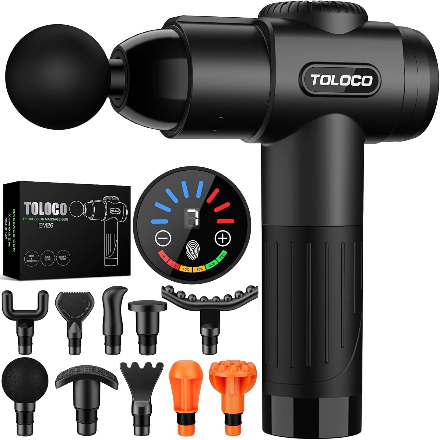 Pistola para masajes Toloco\u2013T11 Pro, de mano, para tejido musc...