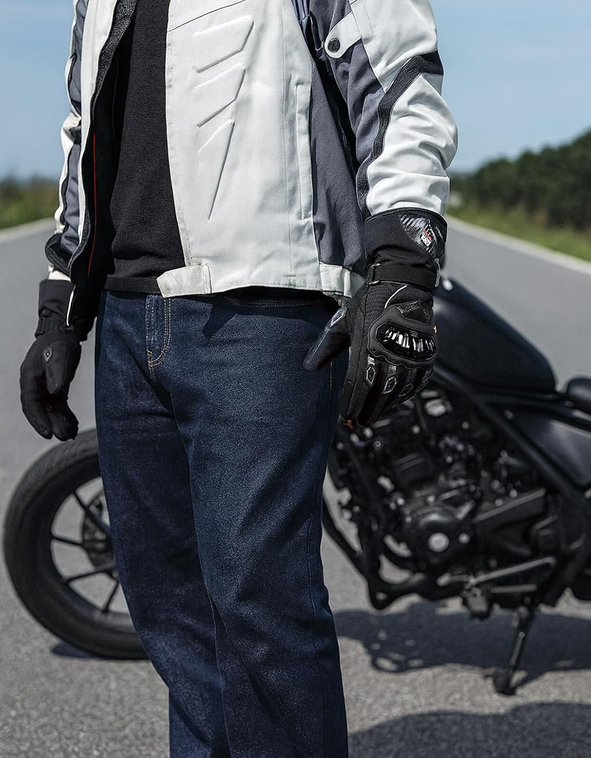 Guantes para moto, invierno, para hombres y mujeres, impermeables