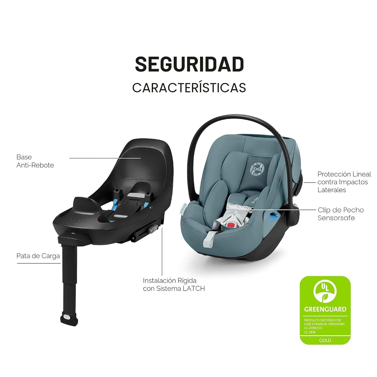 Cybex Cloud G Pro Asiento de coche para bebé y bebé con orientación...